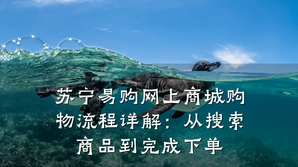 苏宁易购网上商城购物流程详解:从搜索商品到完成下单
