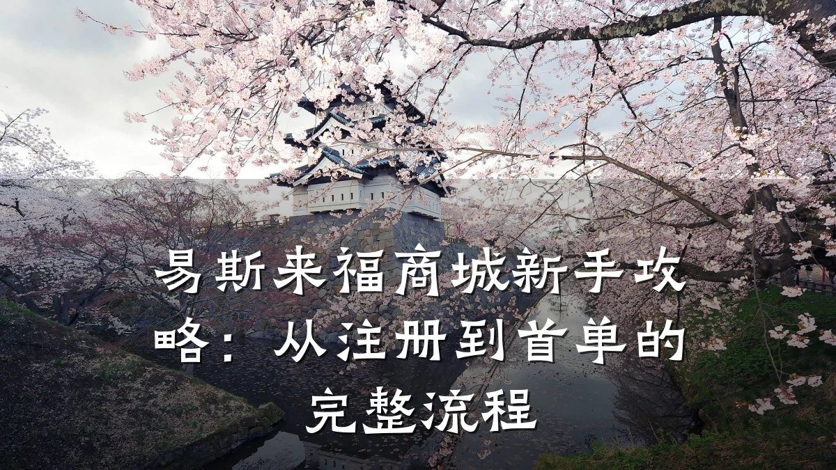 易斯来福商城新手攻略：从注册到首单的完整流程