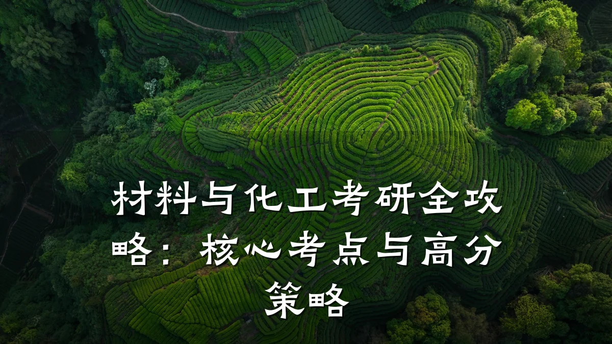 材料与化工考研全攻略:核心考点与高分策略