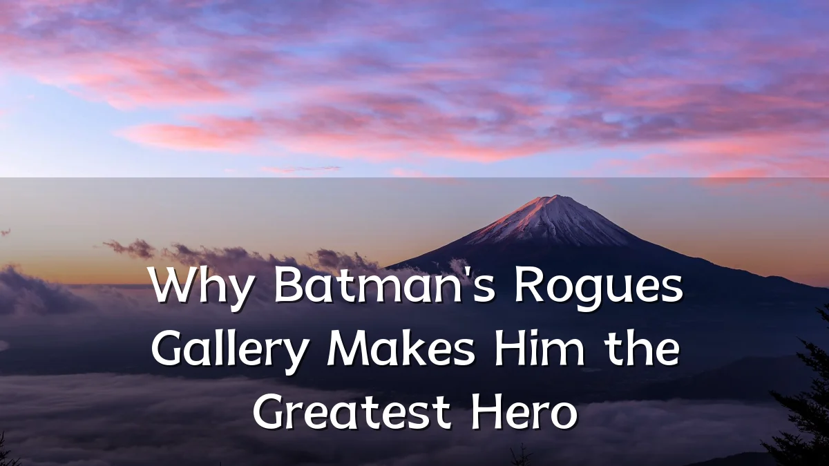 Why Batman's Rogues Gallery Makes Him the Greatest Hero