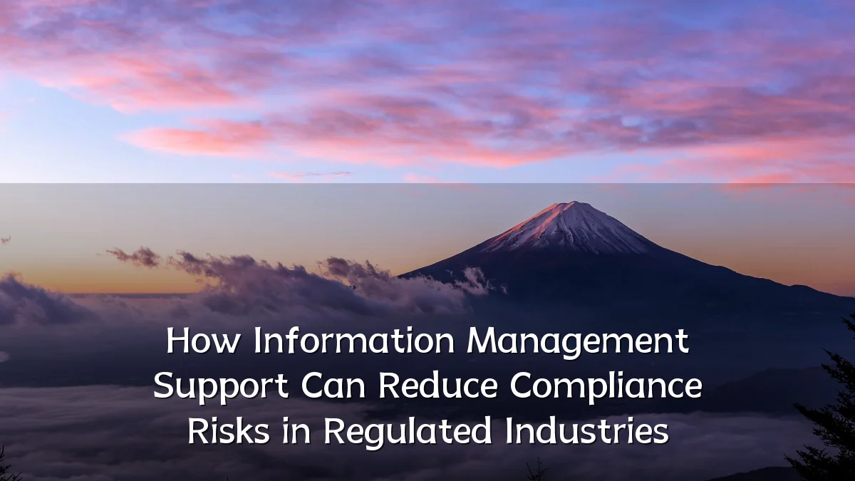 How Information Management Support Can Reduce Compliance Risks in Regulated Industries