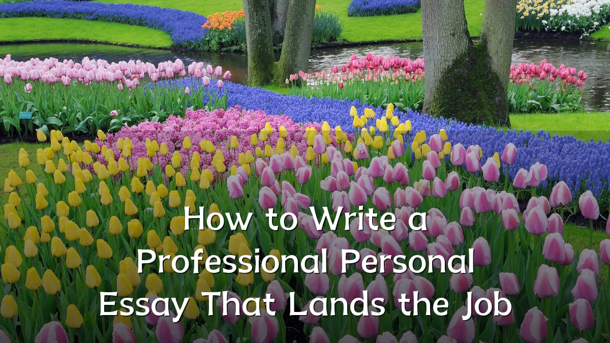 How to Write a Professional Personal Essay That Lands the Job