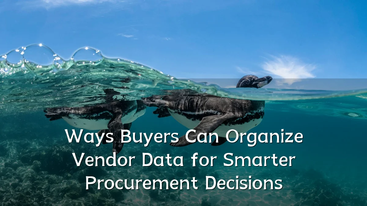 Ways Buyers Can Organize Vendor Data for Smarter Procurement Decisions