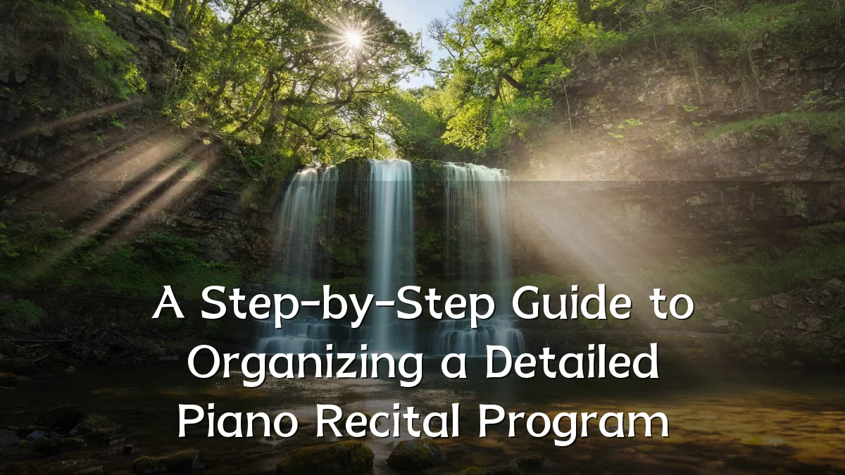 A Step-by-Step Guide to Organizing a Detailed Piano Recital Program