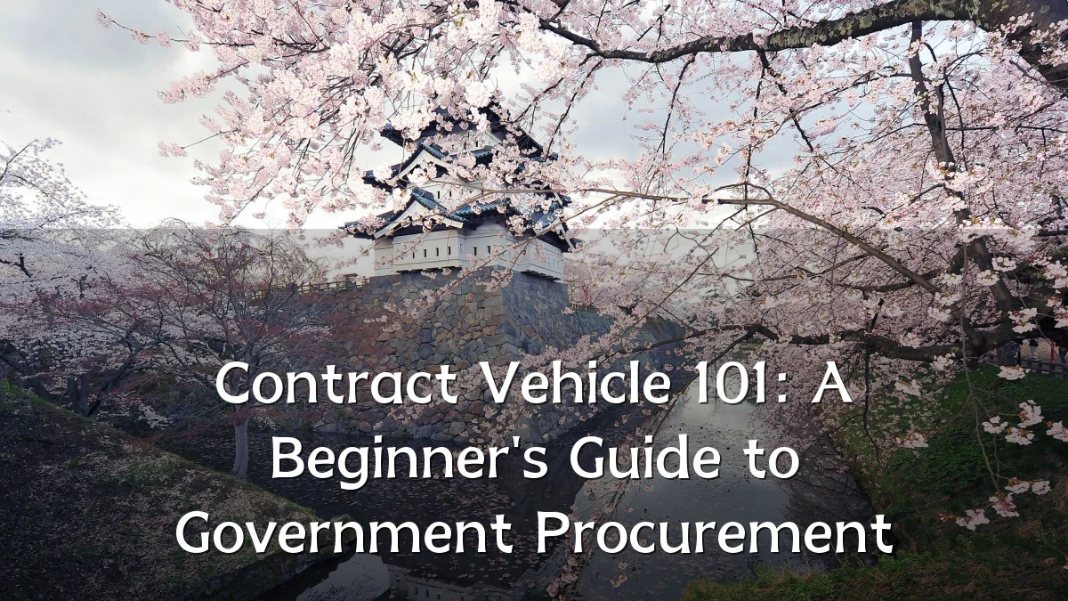 Contract Vehicle 101: A Beginner's Guide to Government Procurement