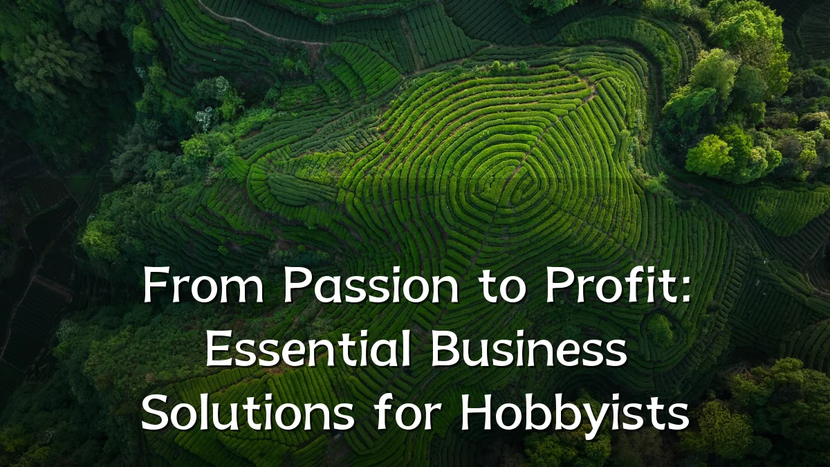 From Passion to Profit: Essential Business Solutions for Hobbyists
