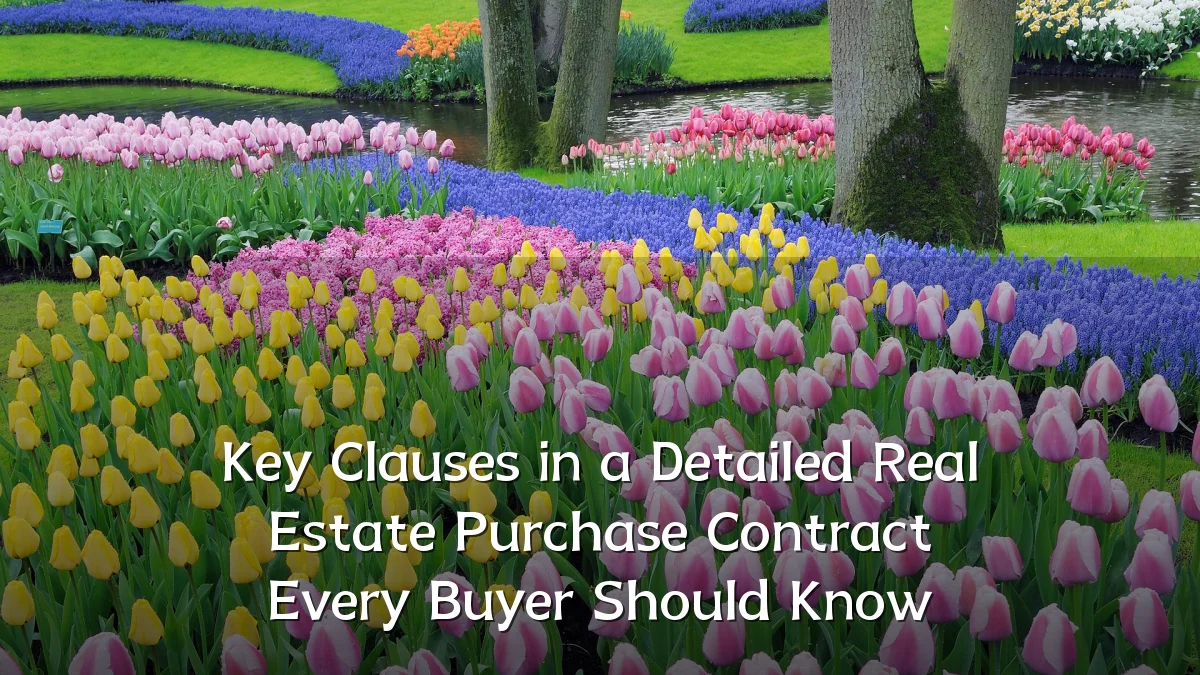 Key Clauses in a Detailed Real Estate Purchase Contract Every Buyer Should Know