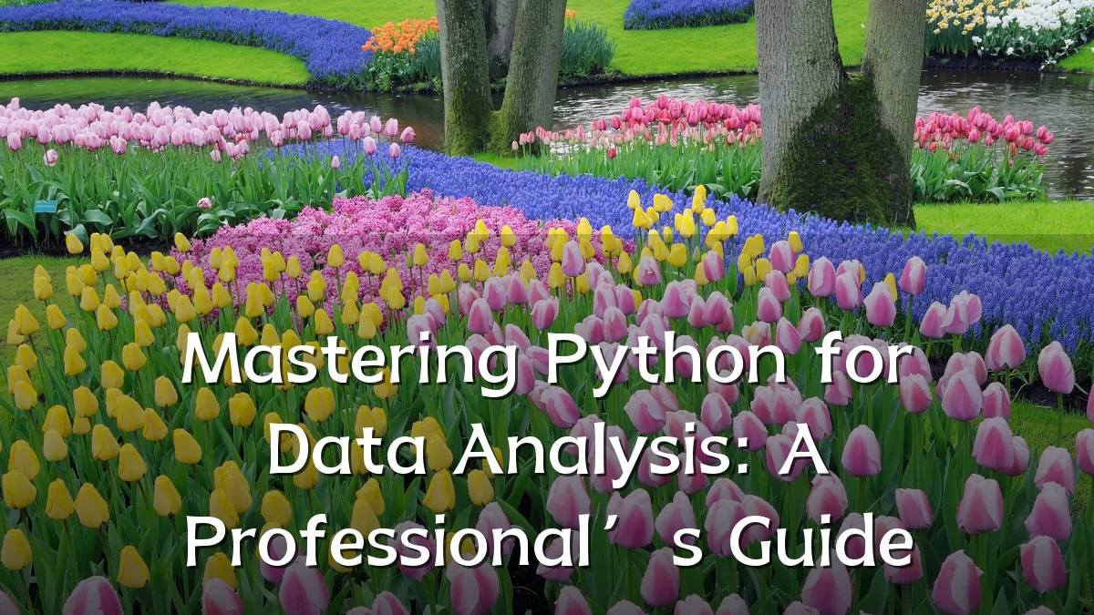 Mastering Python for Data Analysis: A Professional’s Guide