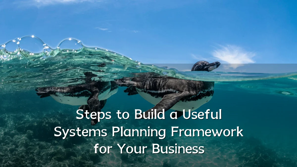 Steps to Build a Useful Systems Planning Framework for Your Business