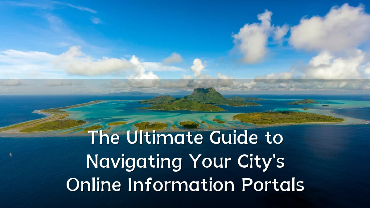 The Ultimate Guide to Navigating Your City's Online Information Portals