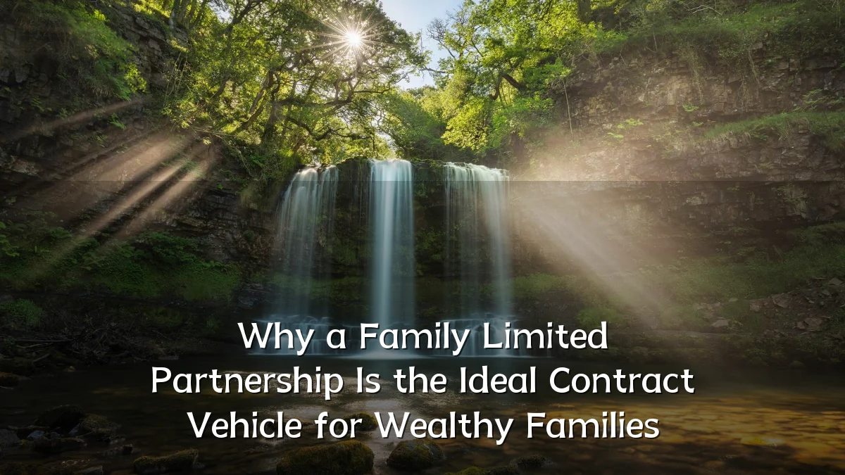 Why a Family Limited Partnership Is the Ideal Contract Vehicle for Wealthy Families