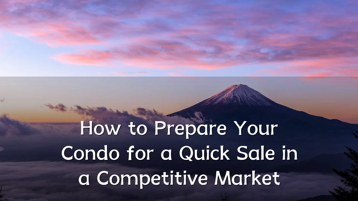 How to Prepare Your Condo for a Quick Sale in a Competitive Market