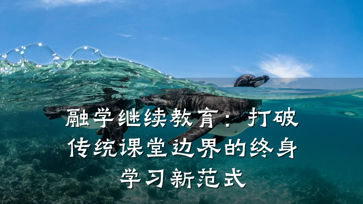 融学继续教育：打破传统课堂边界的终身学习新范式